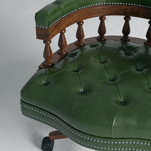 Captains Swivel Chair 3D model 7