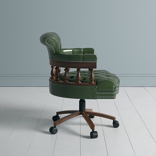 Captains Swivel Chair 3D model 3