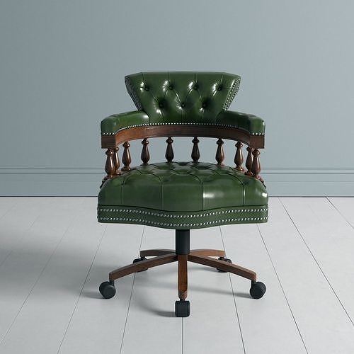 Captains Swivel Chair 3D model 2