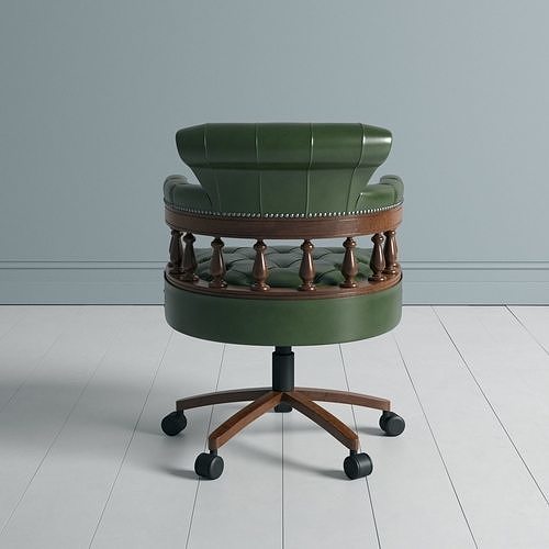 Captains Swivel Chair 3D model 5