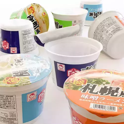 Instant cup noodle - Large Low-poly 3D model