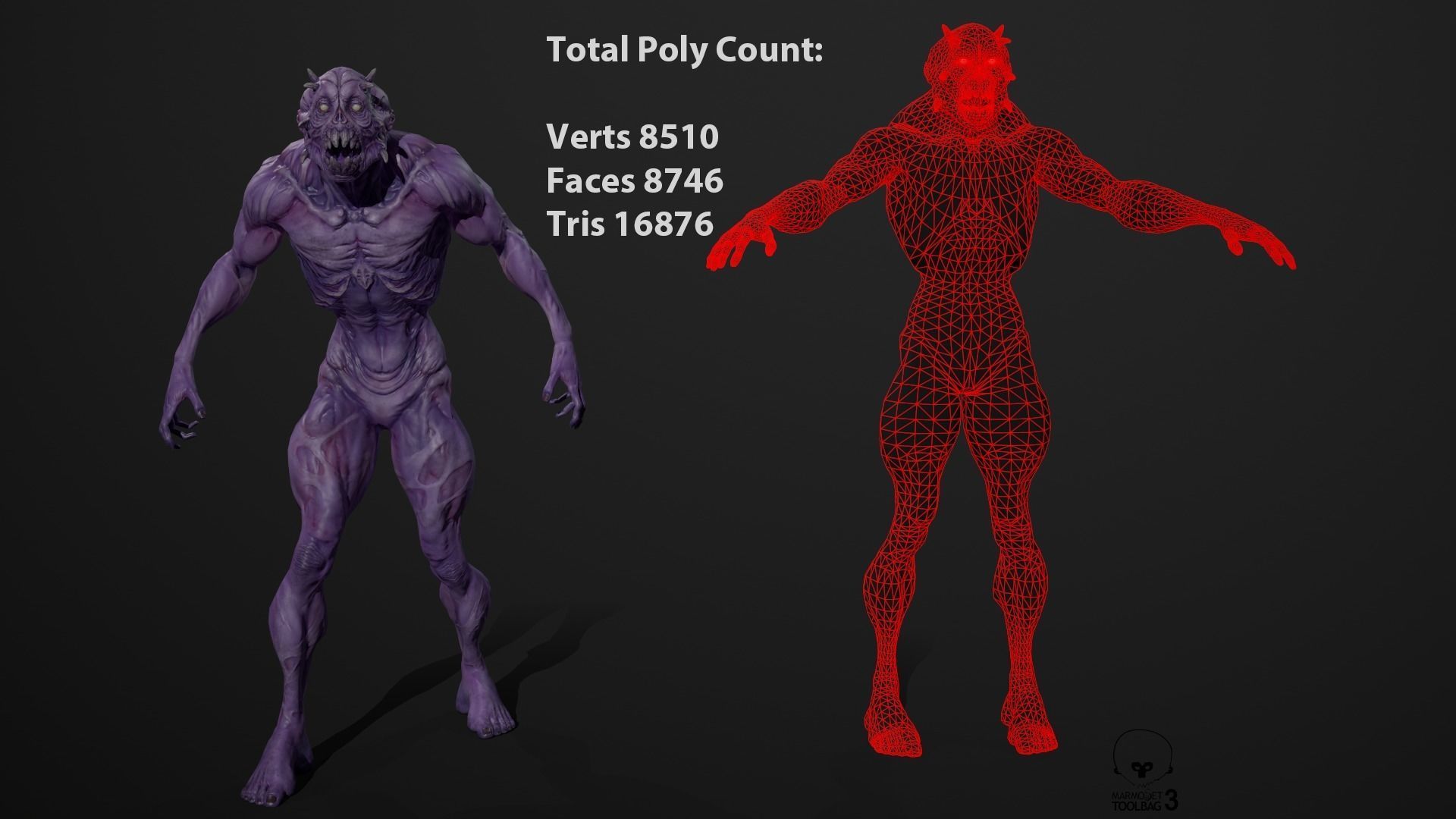 Ghoul Berserk Low-poly 3D model_6