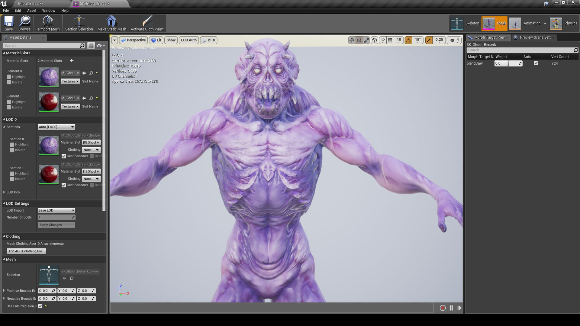Ghoul Berserk Low-poly 3D model_8