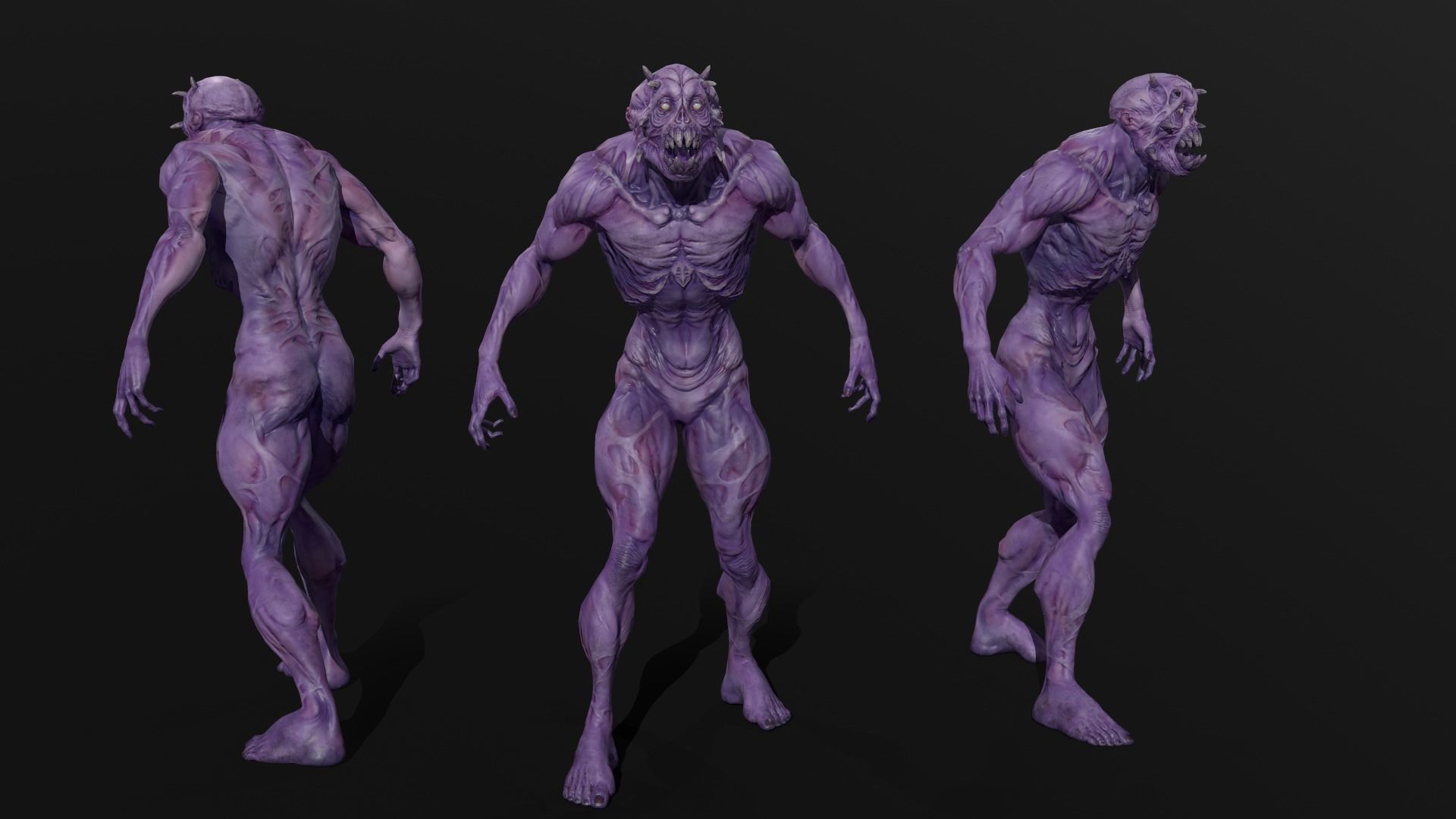 Ghoul Berserk Low-poly 3D model_4