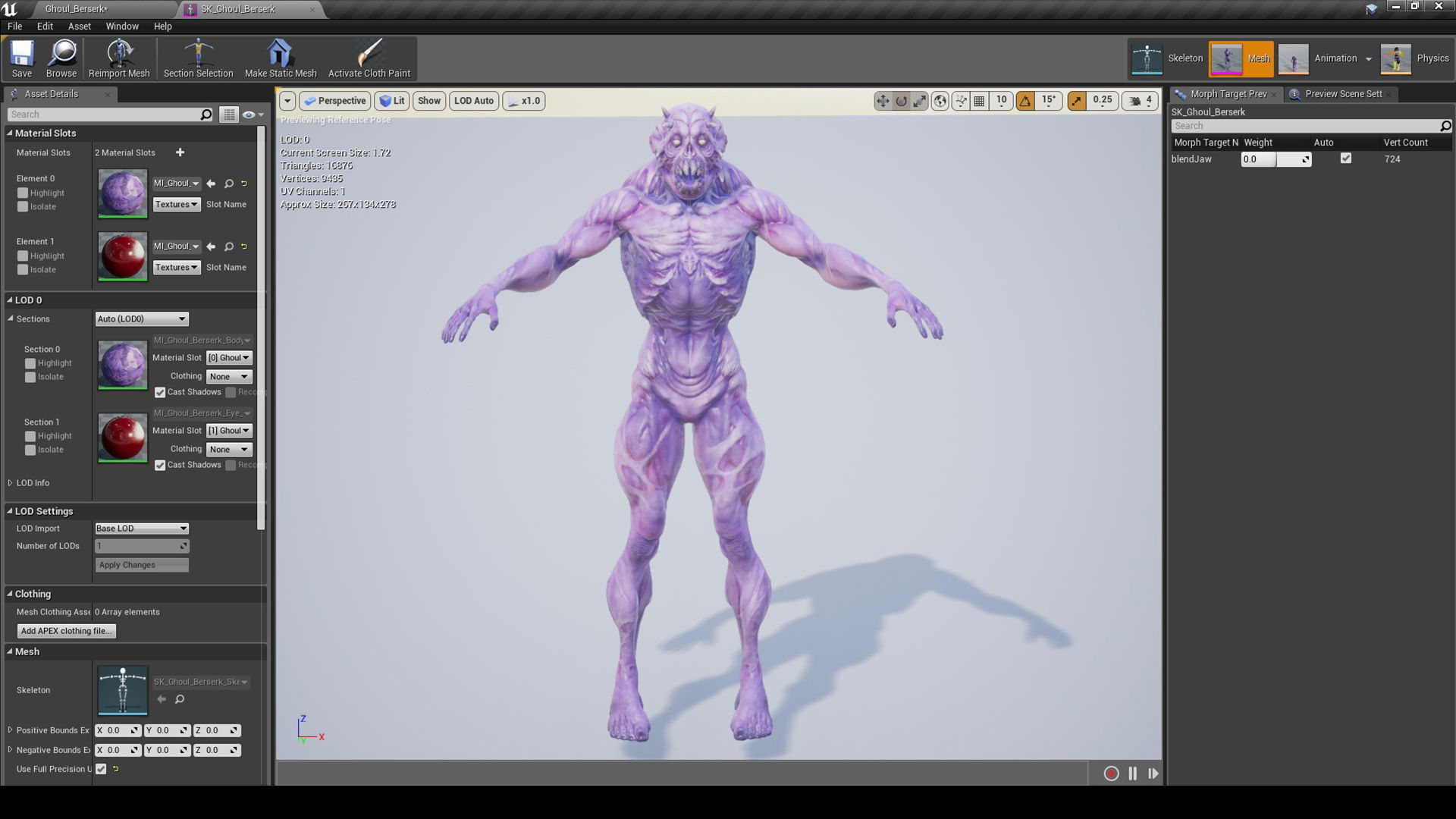 Ghoul Berserk Low-poly 3D model_9