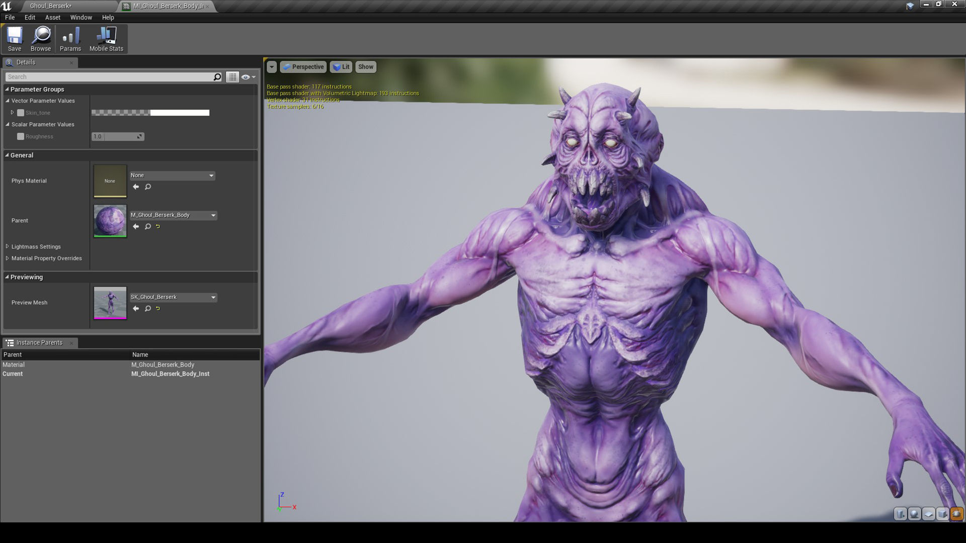 Ghoul Berserk Low-poly 3D model_7