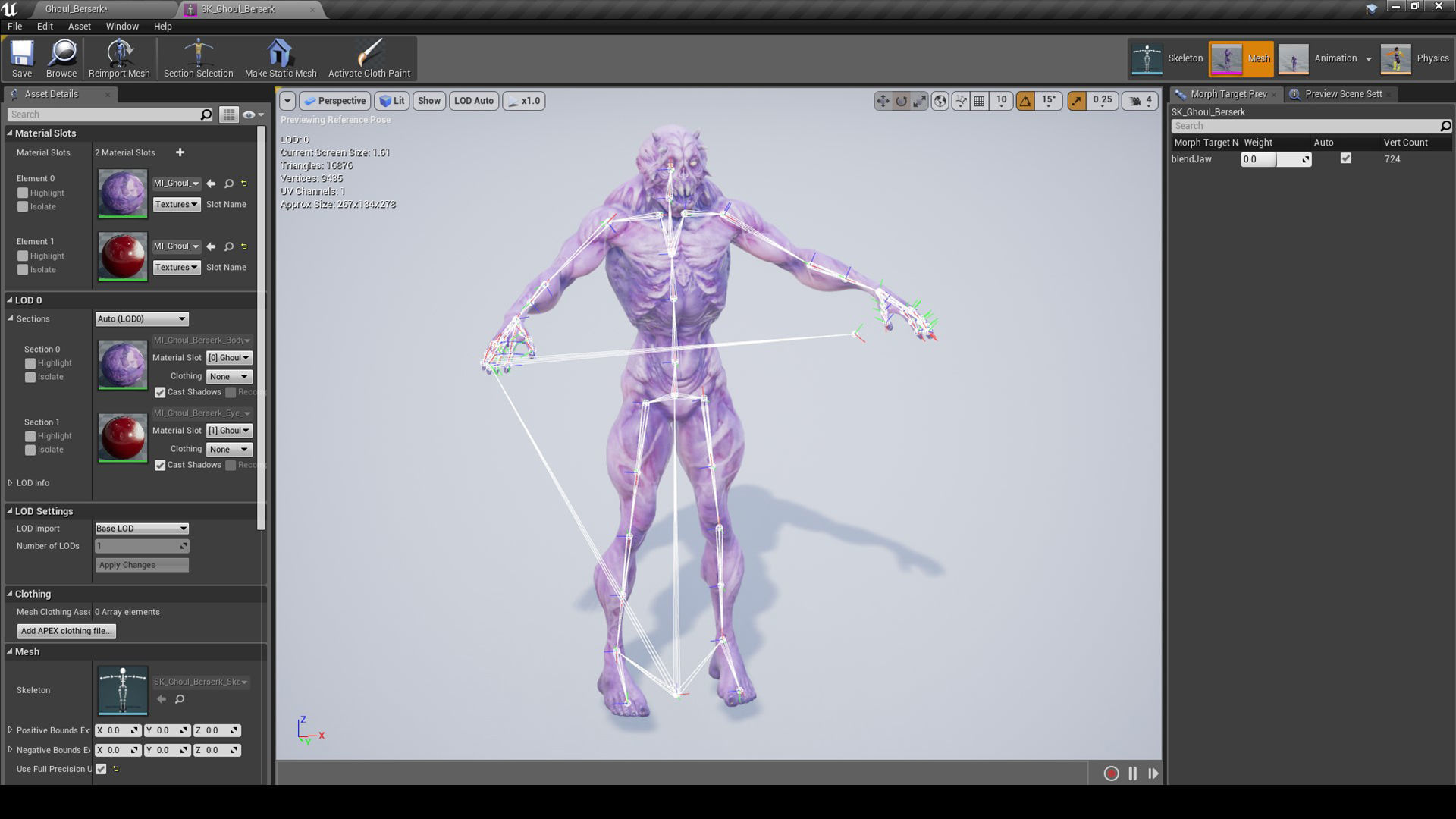 Ghoul Berserk Low-poly 3D model_10