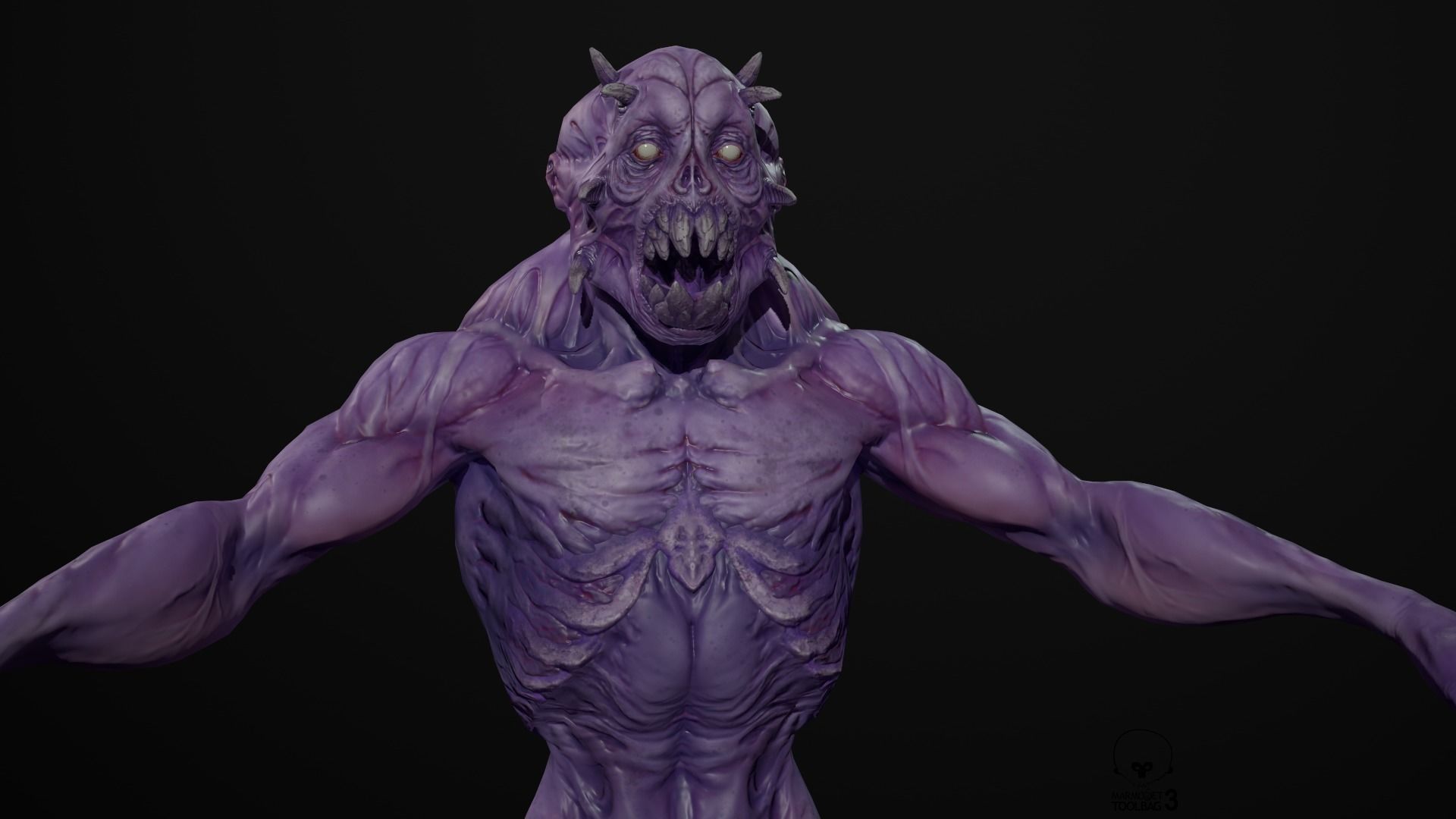 Ghoul Berserk Low-poly 3D model_3