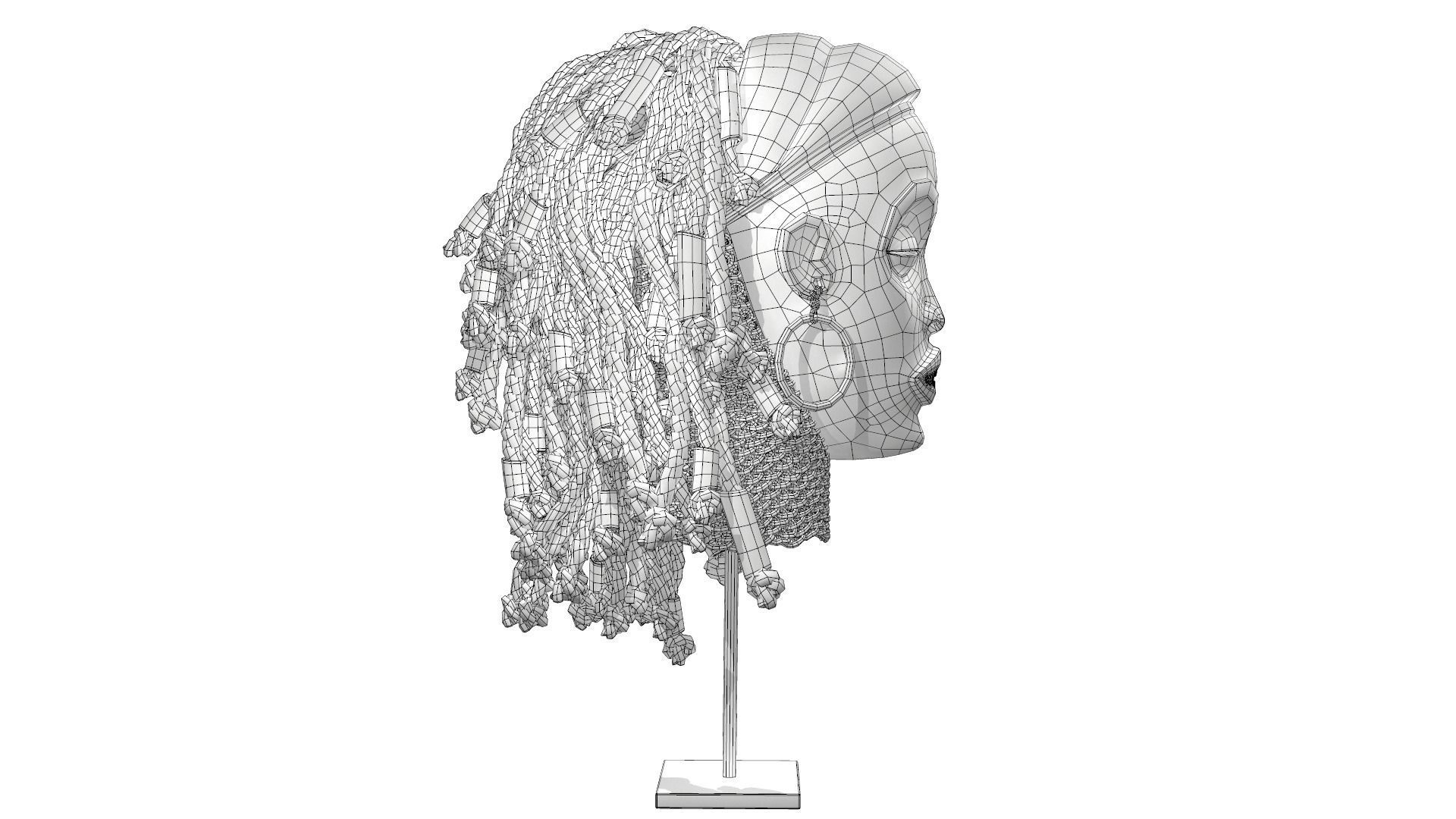 Angola Princess 3D model_9