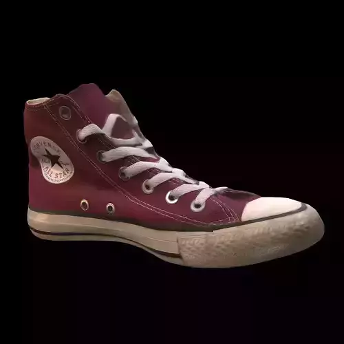 Converse All Star Shoe  Low-poly 3D model