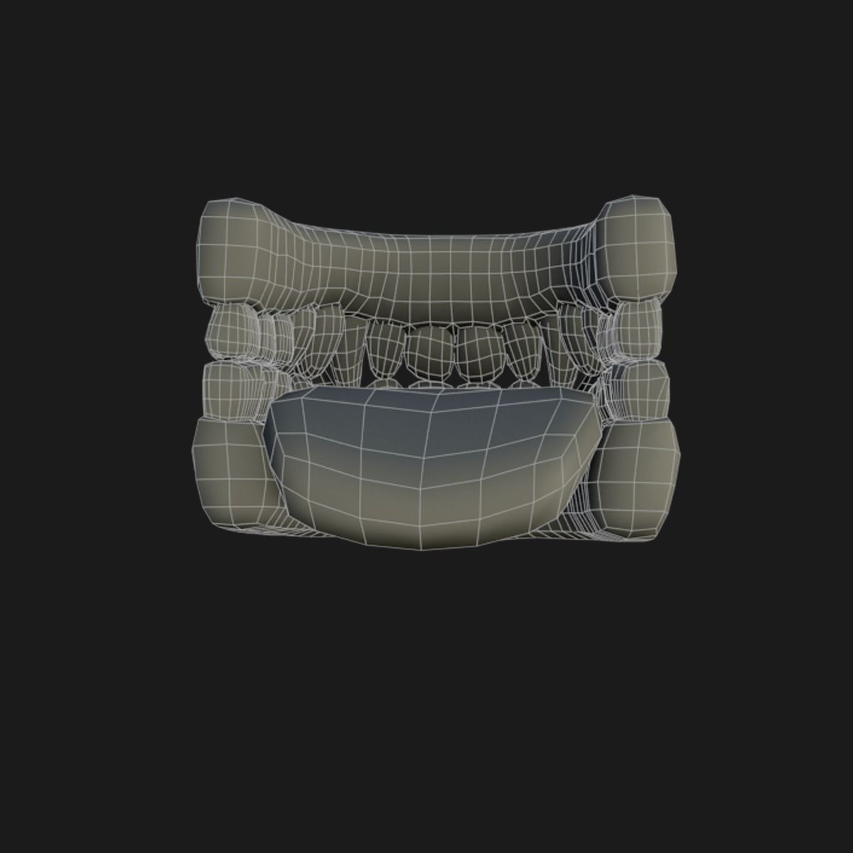 Orc  character base model  Low-poly 3D model_66