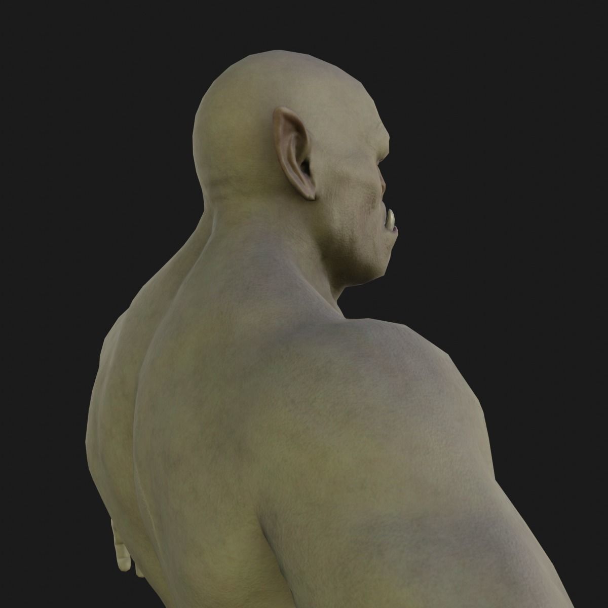 Orc  character base model  Low-poly 3D model_40