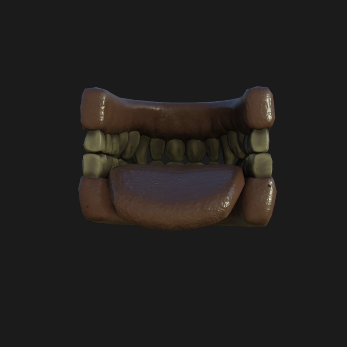 Orc  character base model  Low-poly 3D model_62