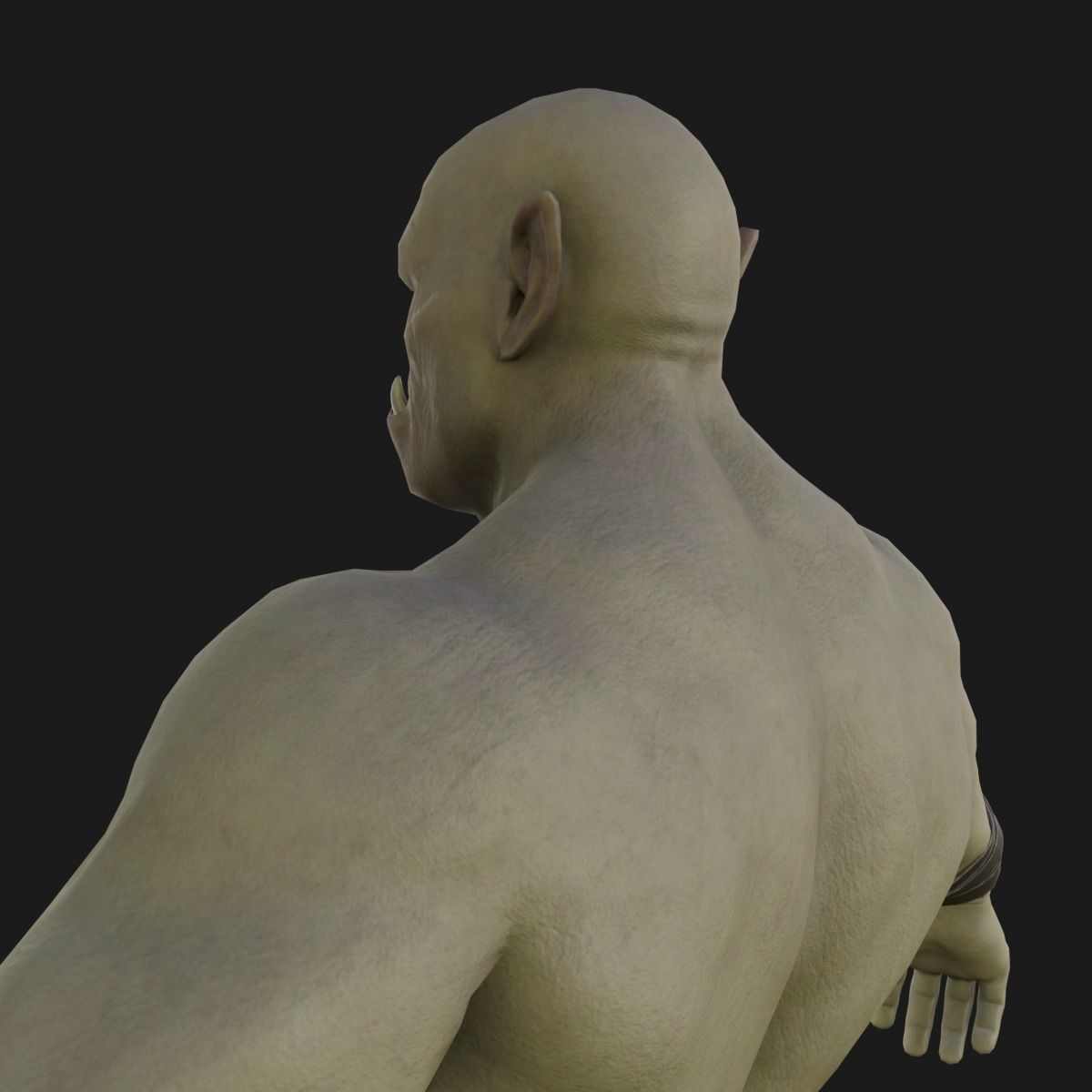 Orc  character base model  Low-poly 3D model_44