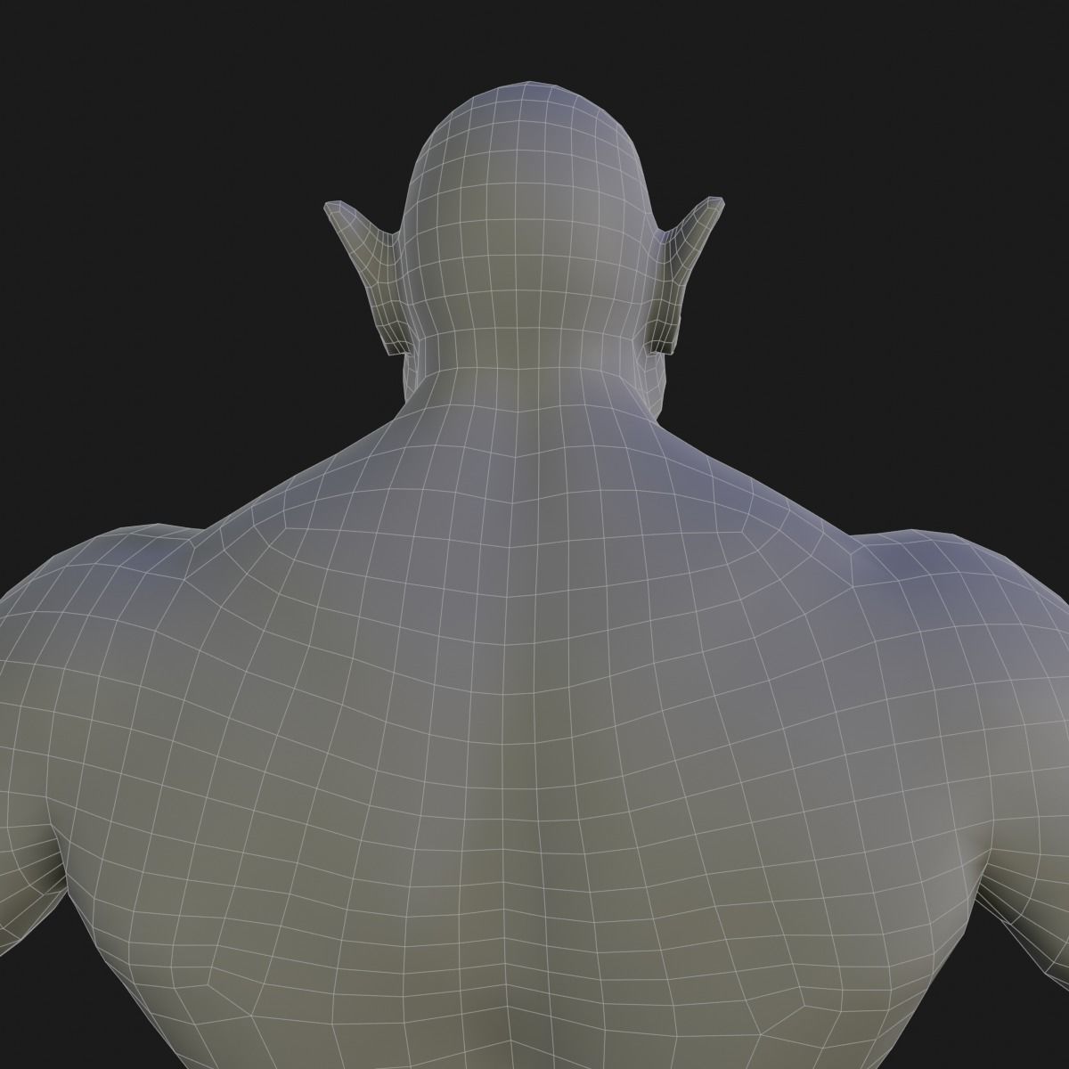Orc  character base model  Low-poly 3D model_54