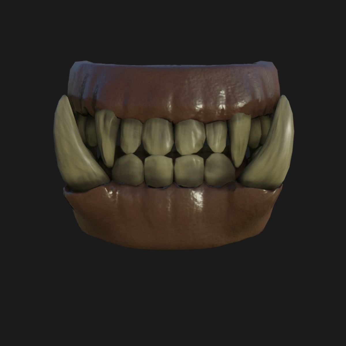 Orc  character base model  Low-poly 3D model_60