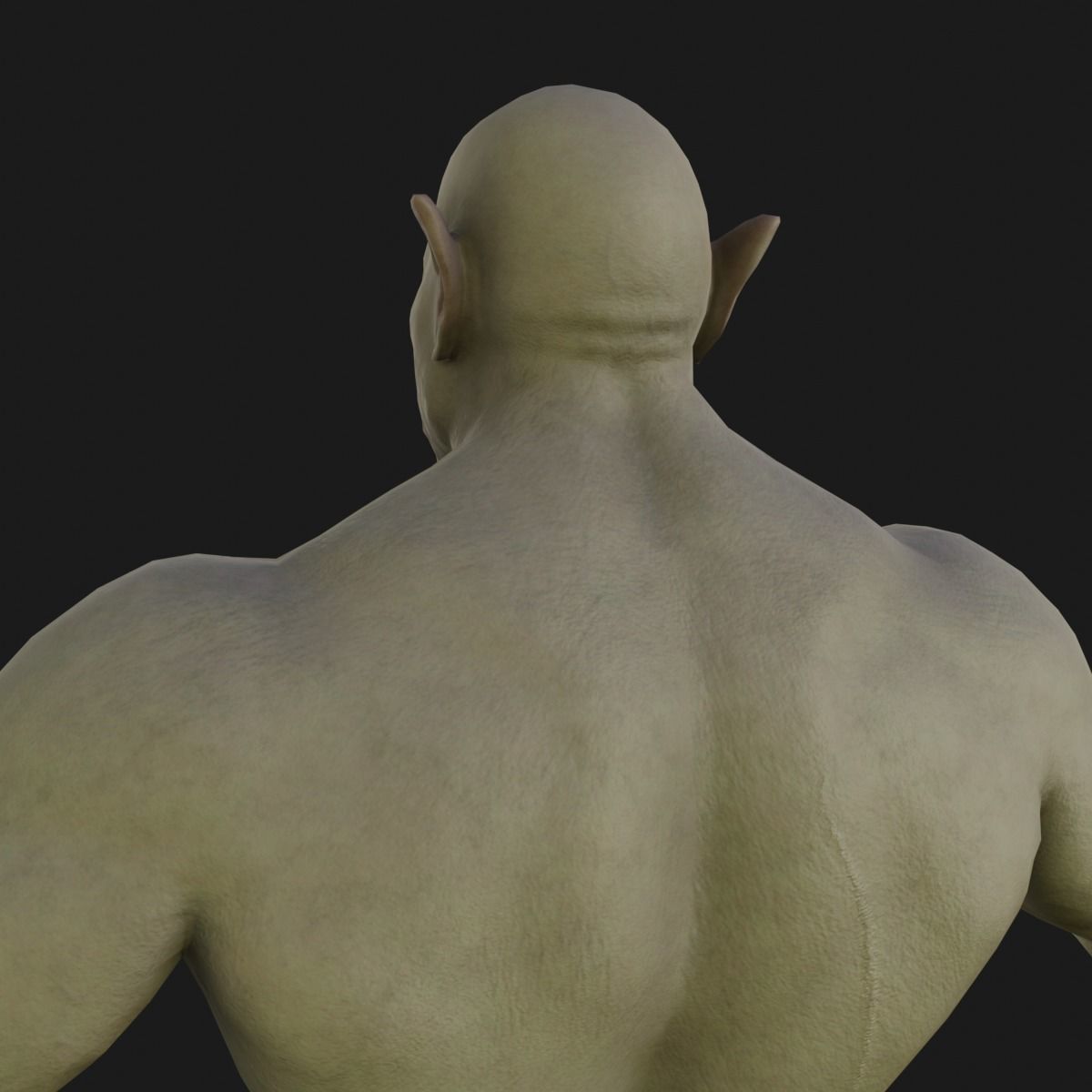 Orc  character base model  Low-poly 3D model_43