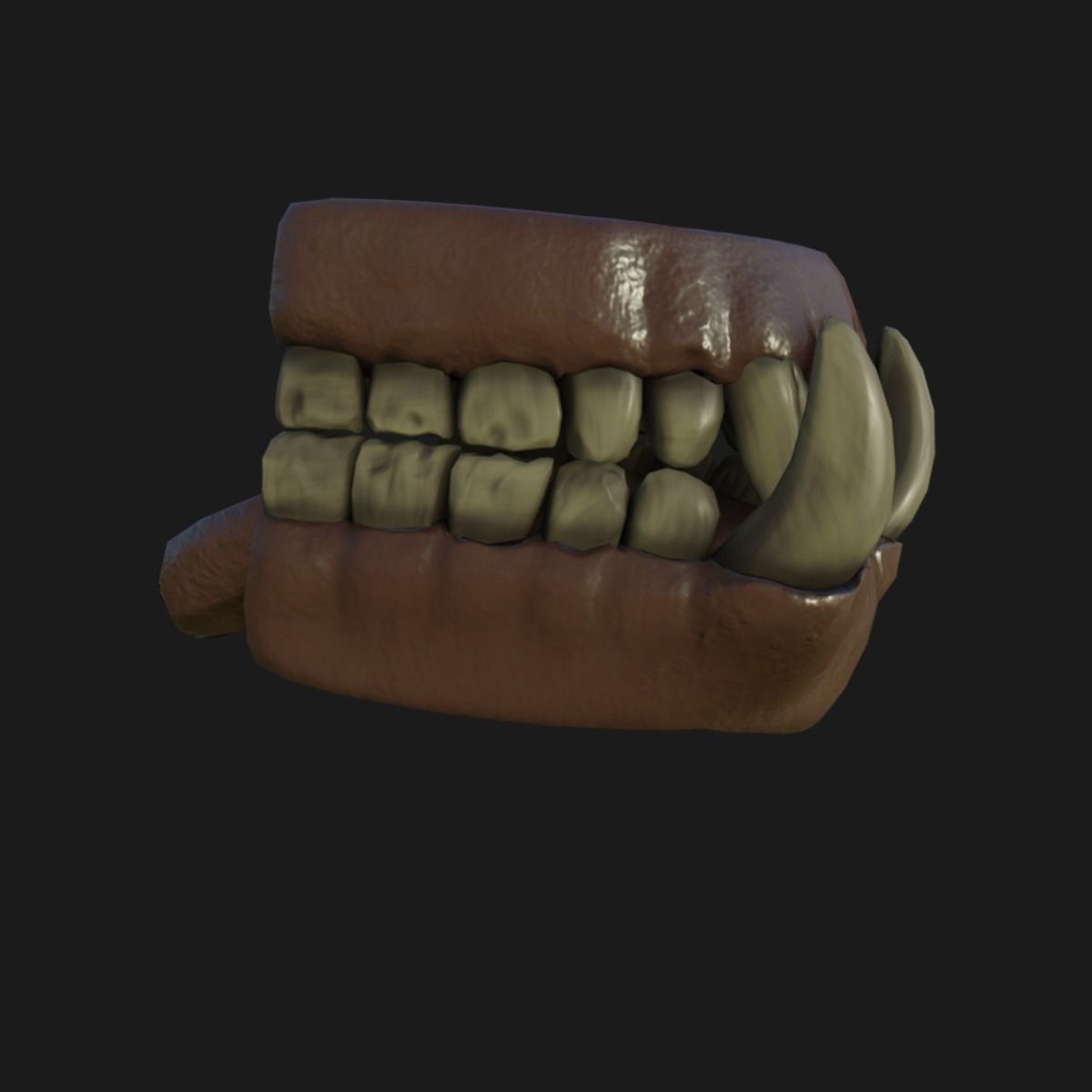 Orc  character base model  Low-poly 3D model_61