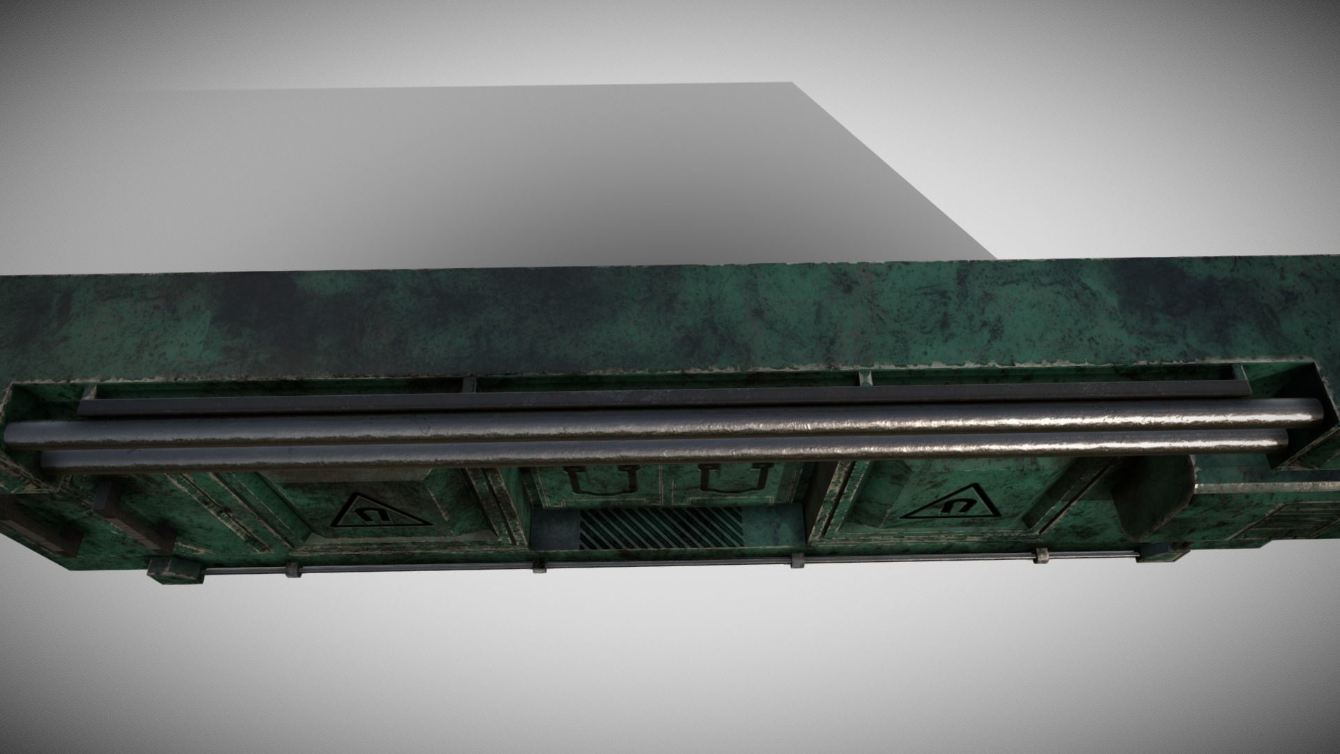 Sci-fi Panel Element Low-poly 3D model_1