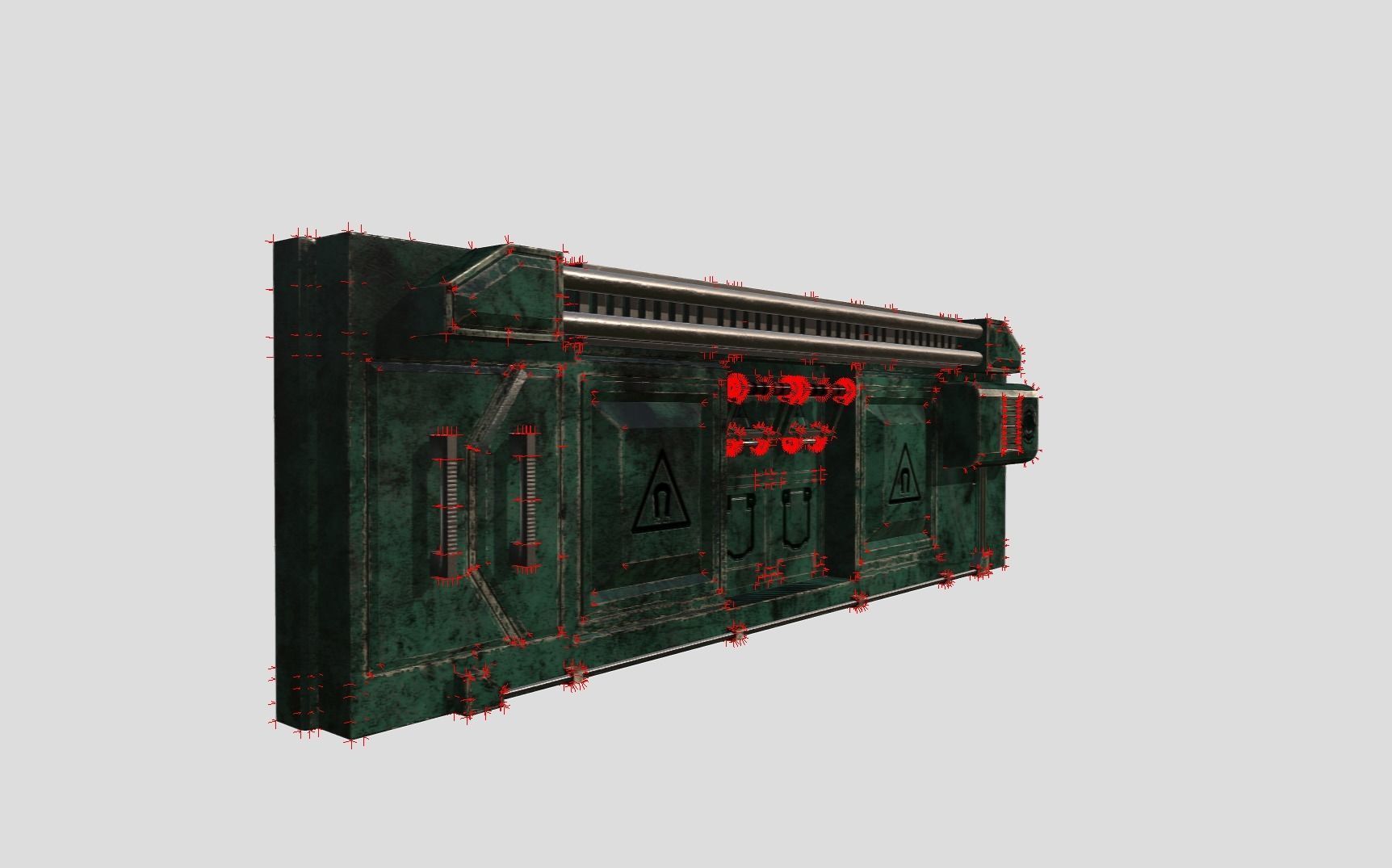 Sci-fi Panel Element Low-poly 3D model_10