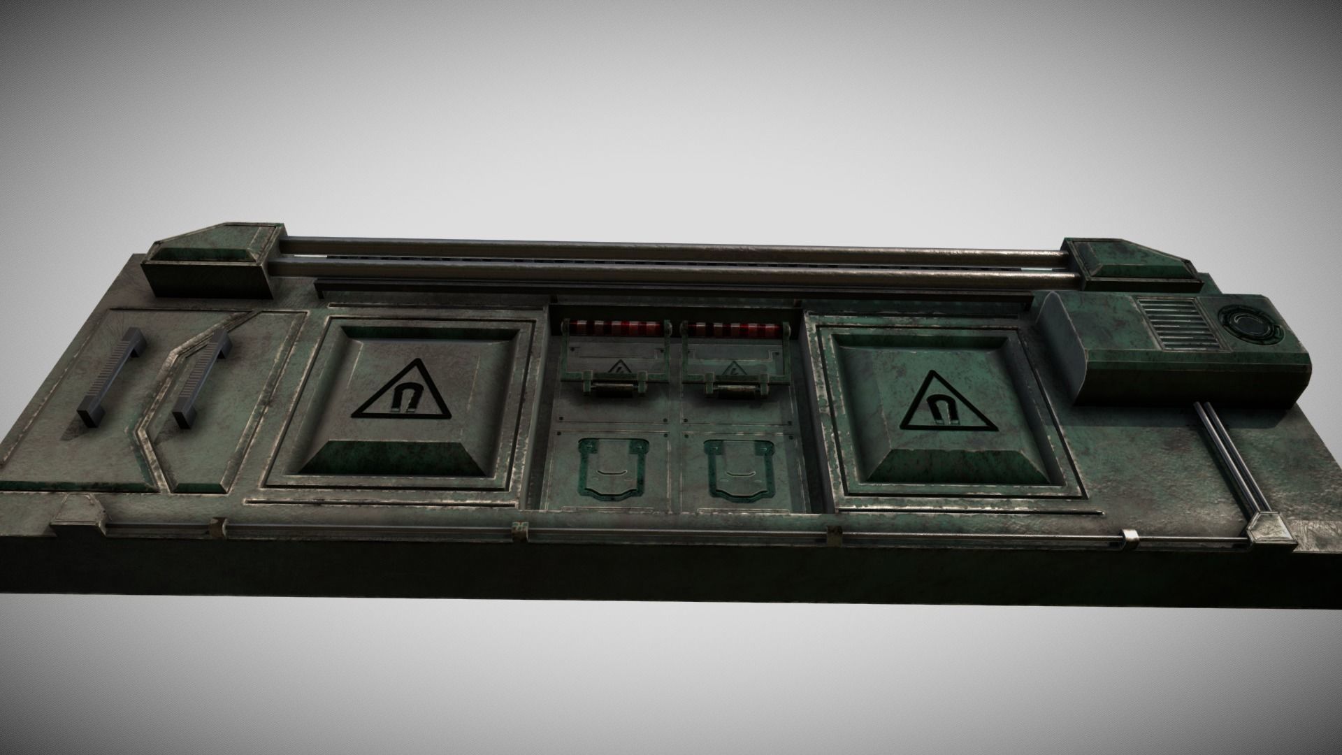 Sci-fi Panel Element Low-poly 3D model_4