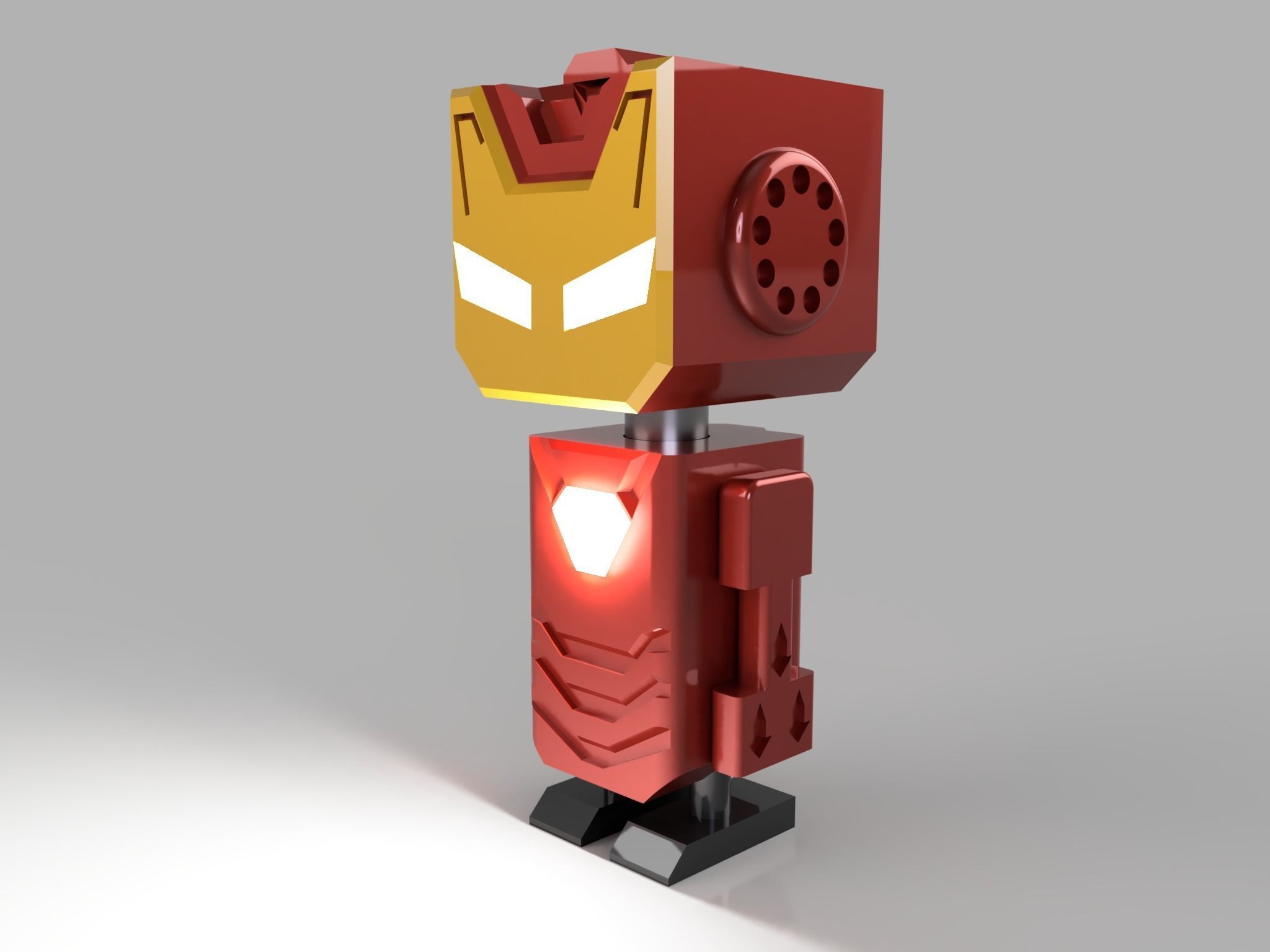 iron man robot  3D print model_4