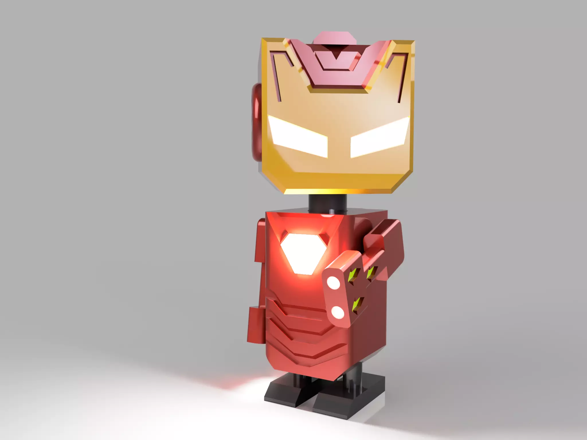iron man robot  3D print model_0
