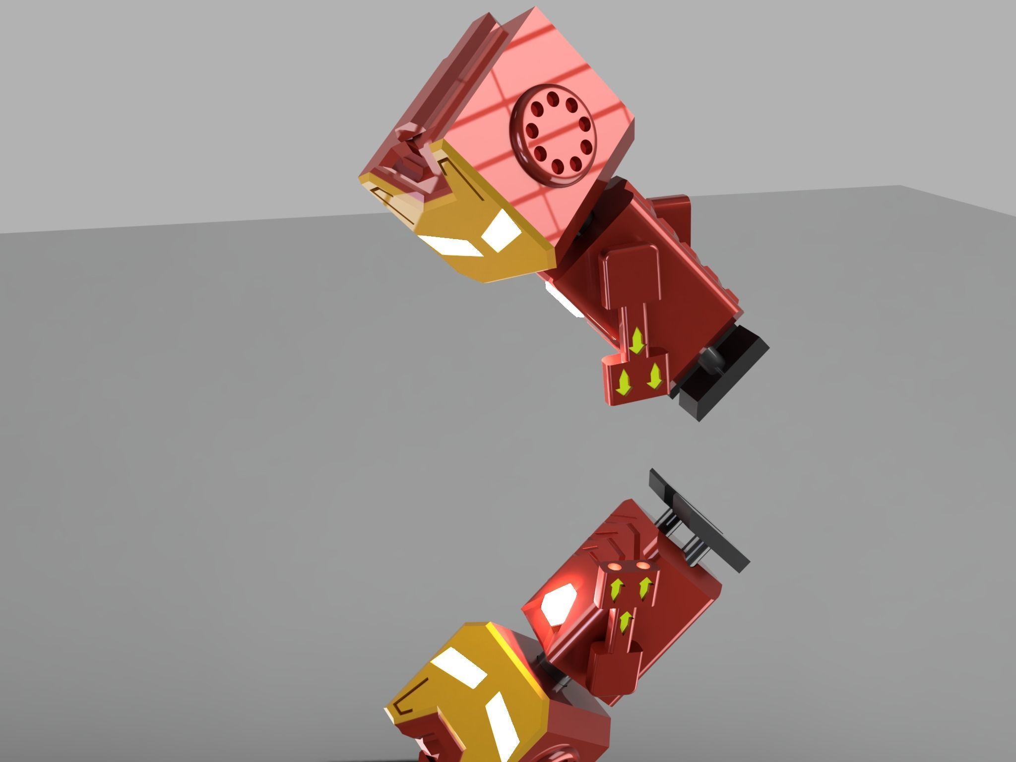 iron man robot  3D print model_3