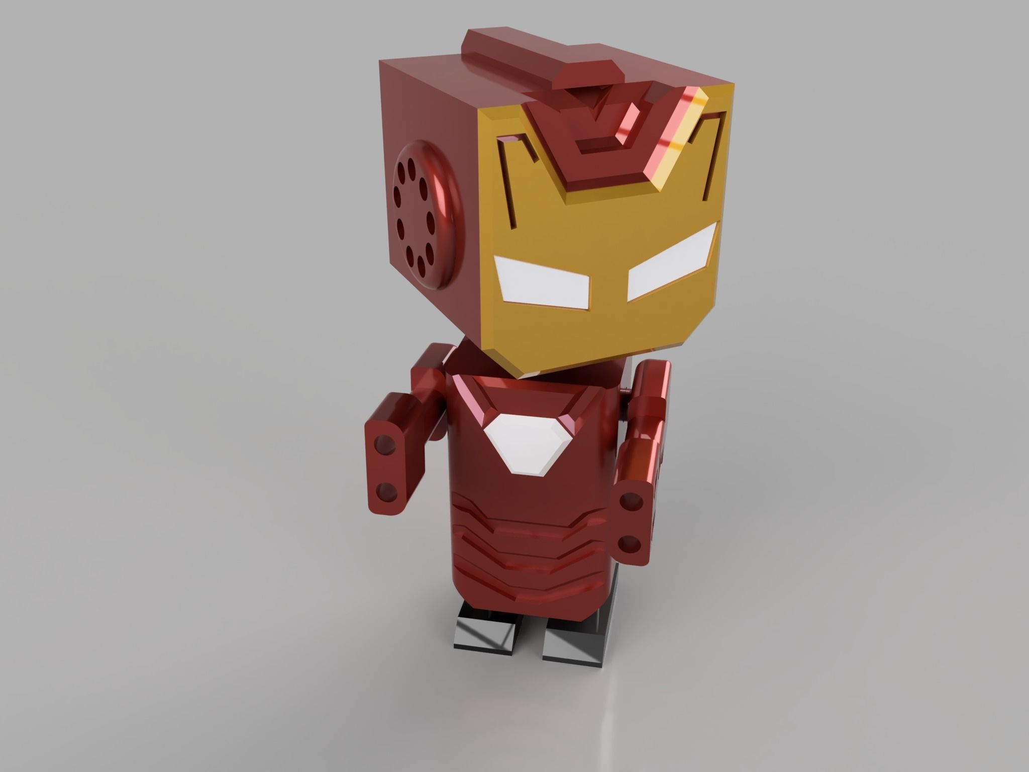 iron man robot  3D print model_2