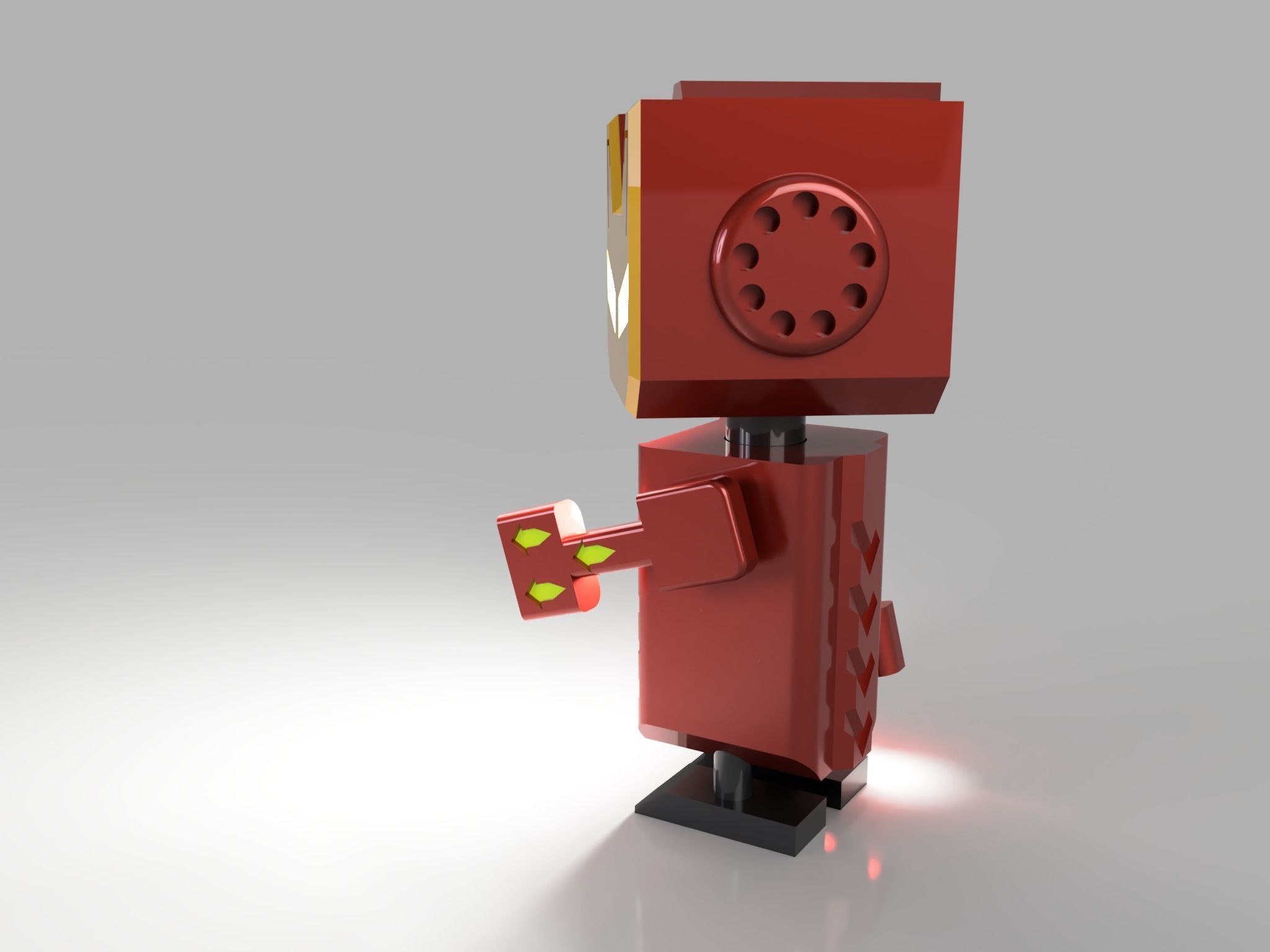 iron man robot  3D print model_1