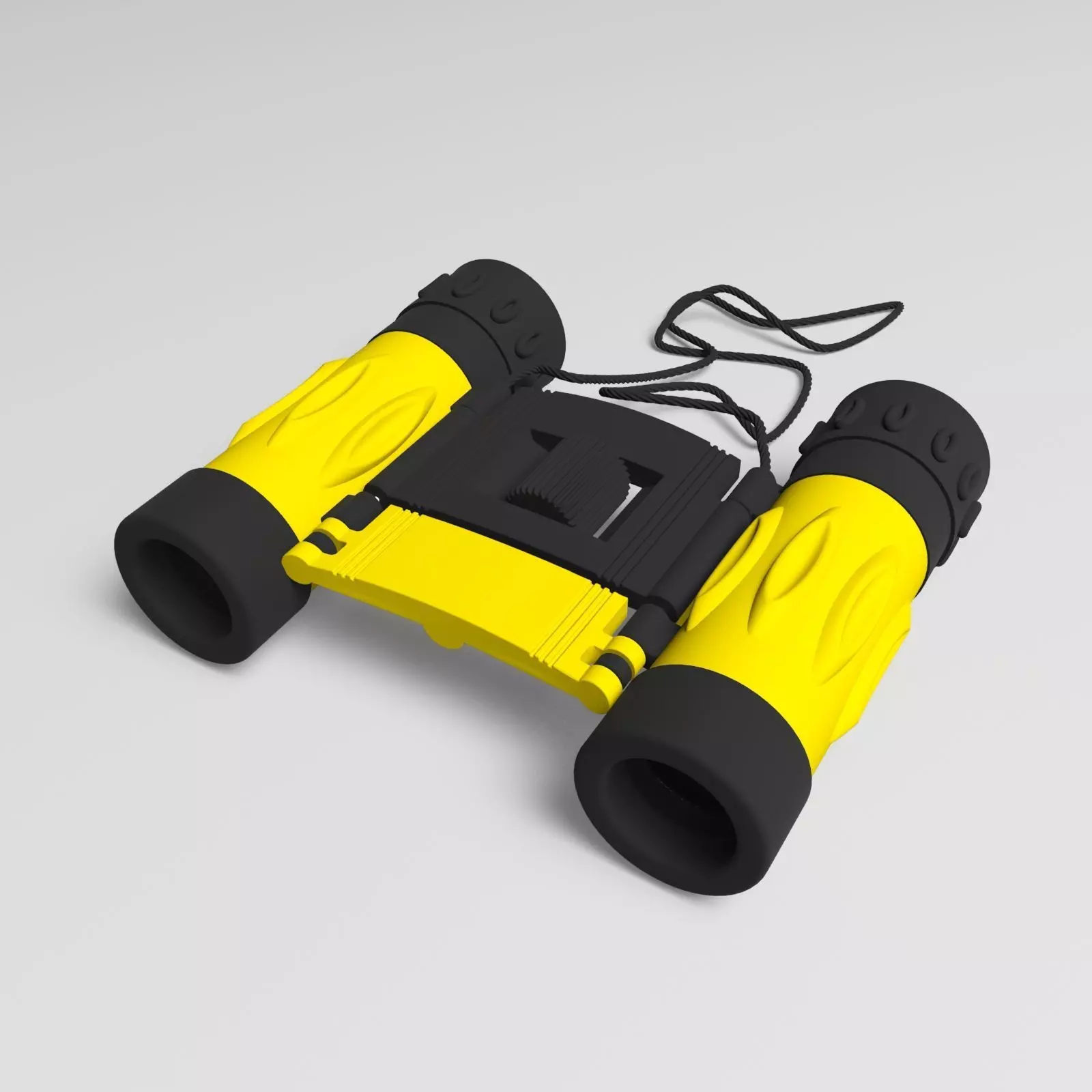 Modern binocular for visualization projects Free 3D model_0