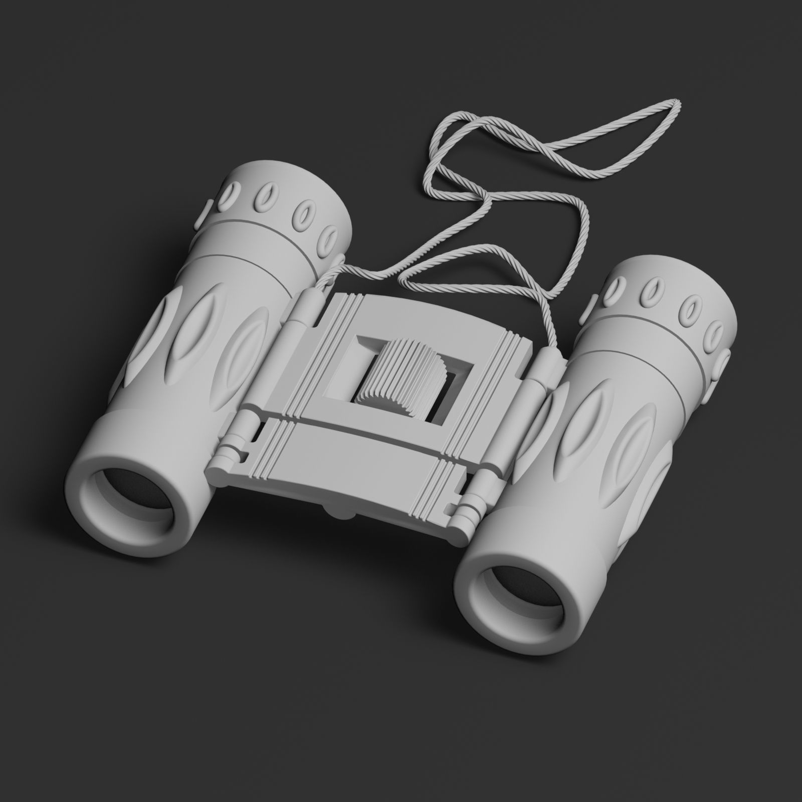 Modern binocular for visualization projects Free 3D model_3