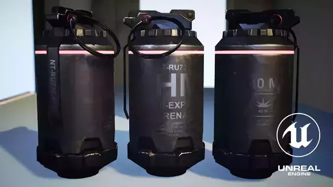 Unreal Engine Ready - SciFi Grenade