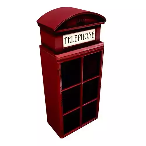 English Phone Booth - Key Holder Box