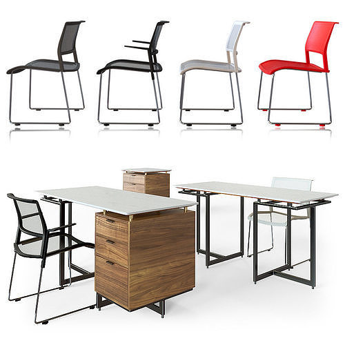 Home office from CB2 Axona AICHI 3D model