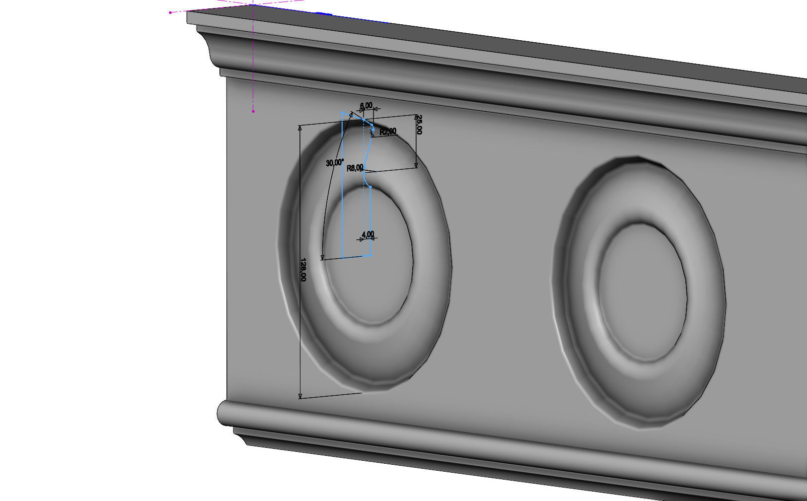 6 classical friezes for plaster and wood workings 3D model 3D printable ...