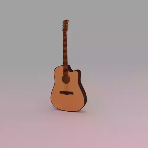 Acoustic Guitar 3D model