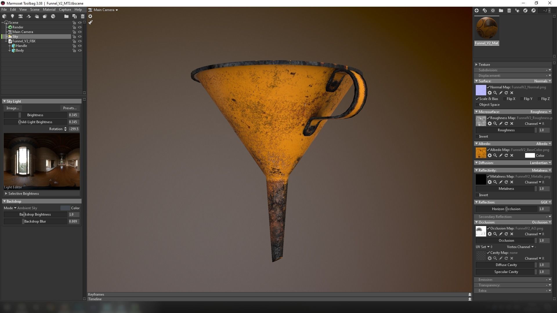 Funnel V2 Low-poly 3D model_59