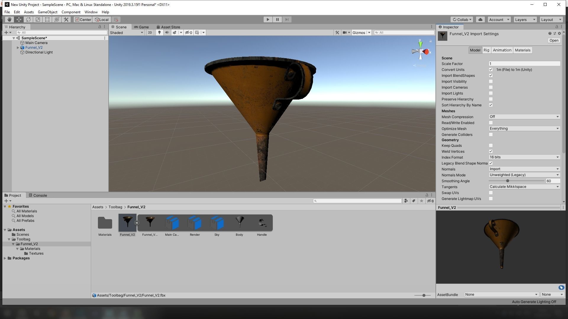 Funnel V2 Low-poly 3D model_62