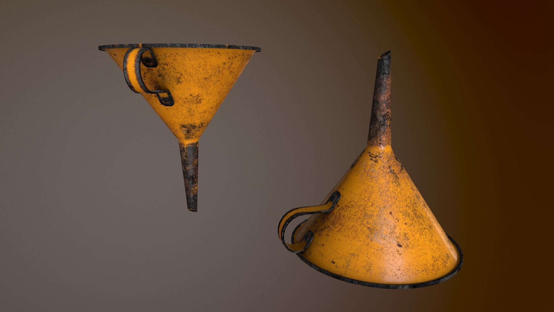 Funnel V2 Low-poly 3D model_2