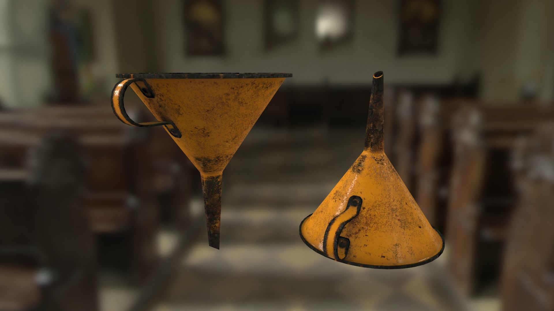 Funnel V2 Low-poly 3D model_3