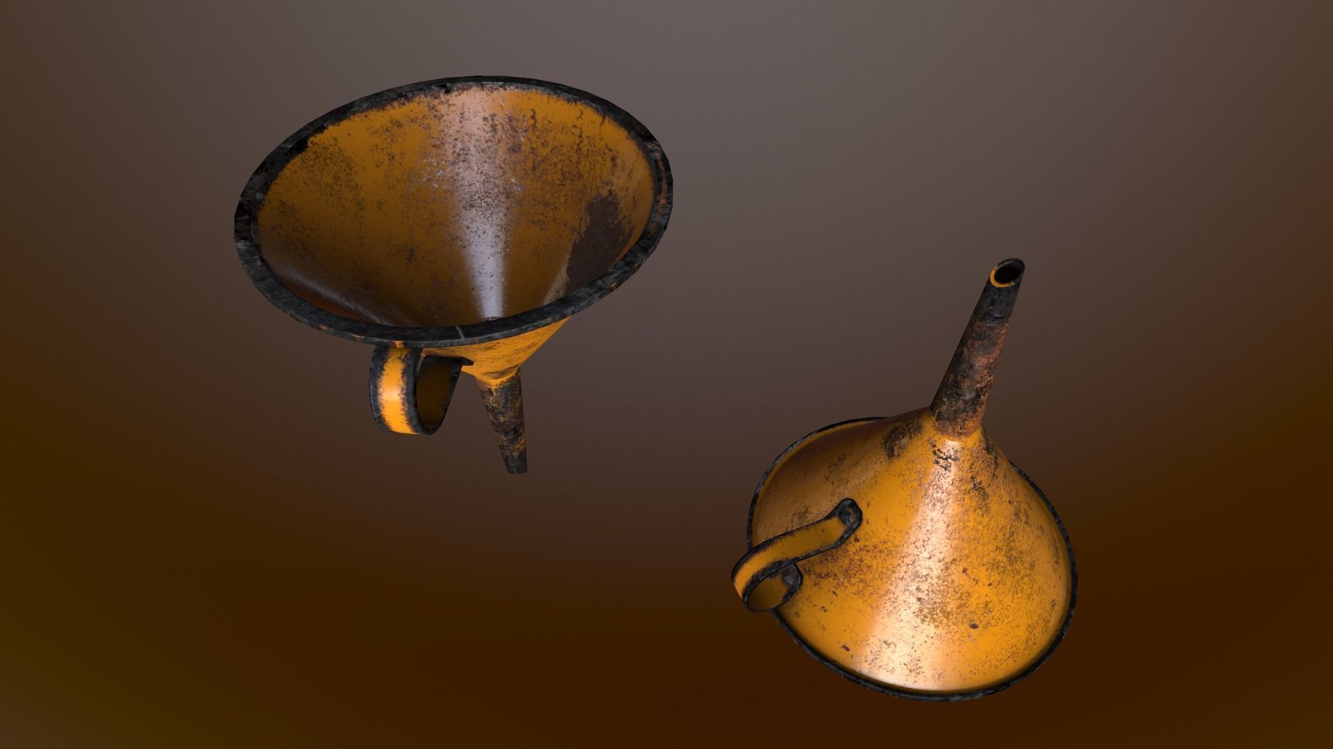 Funnel V2 Low-poly 3D model_4