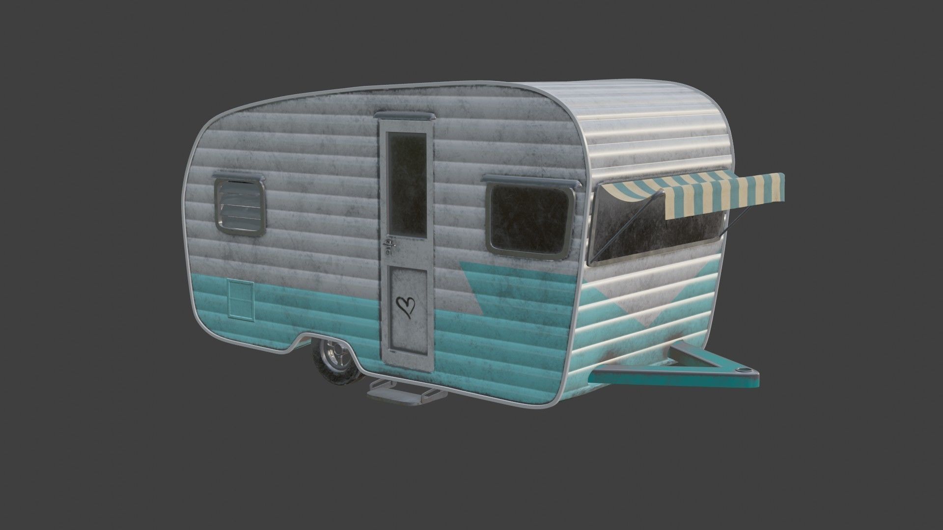 Camper Trailer 3D model_1
