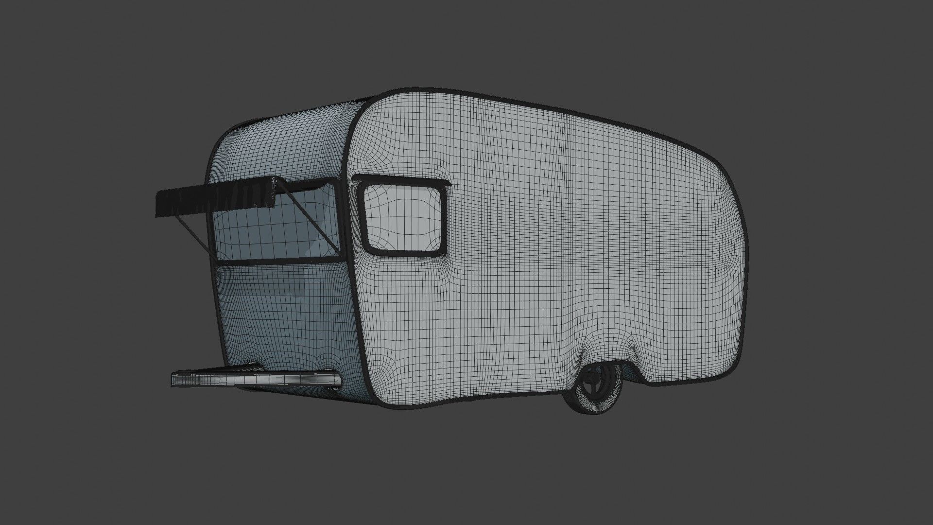 Camper Trailer 3D model_7
