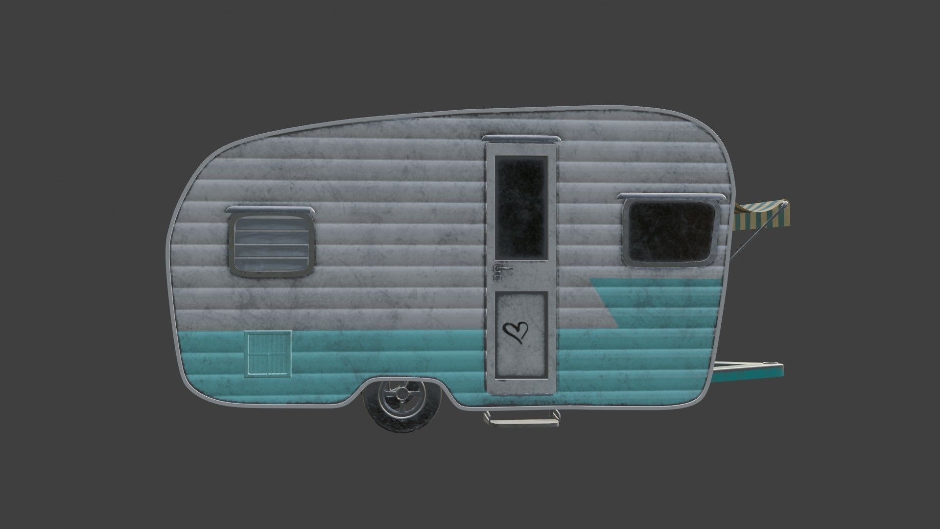 Camper Trailer 3D model_5