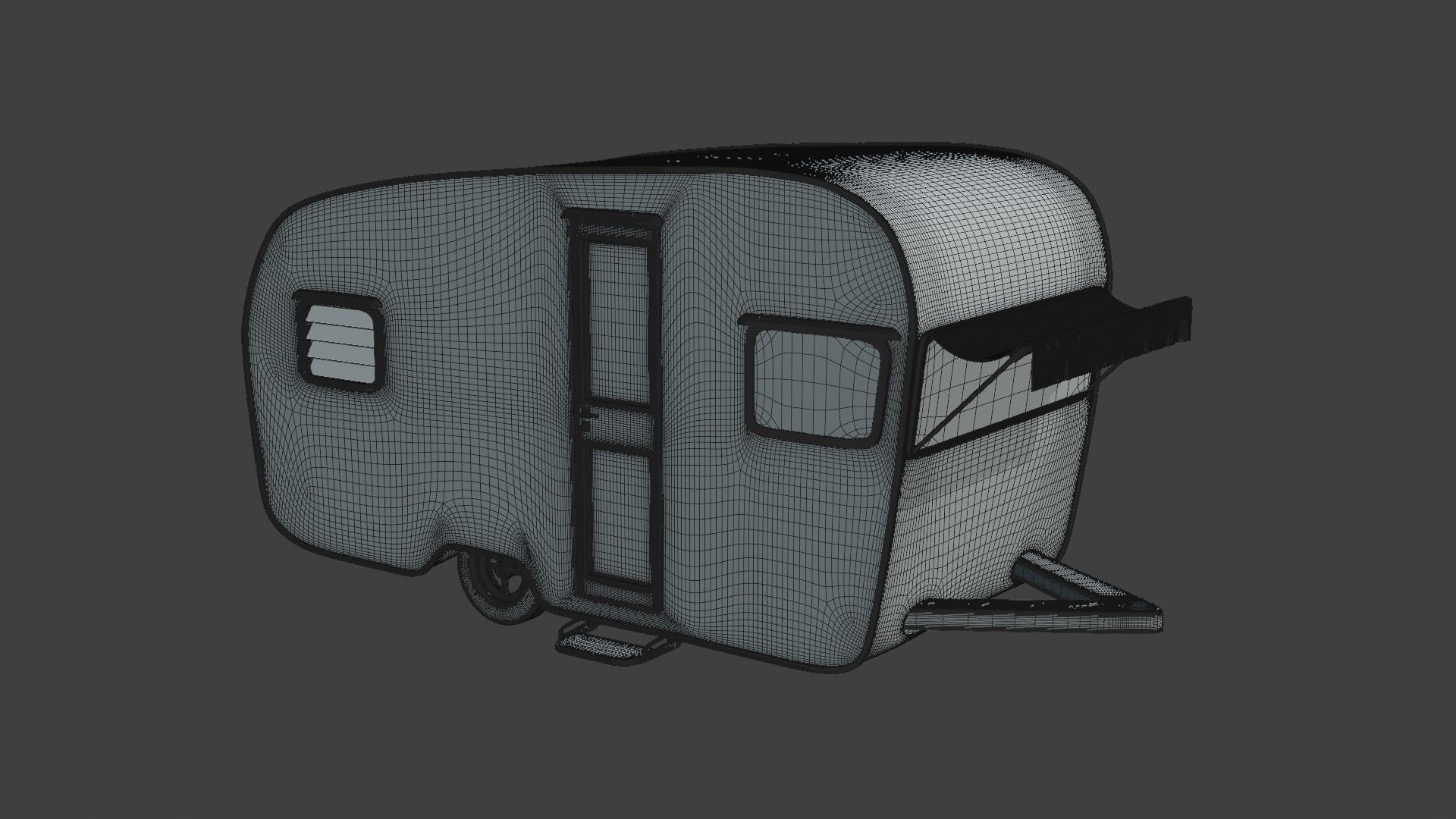 Camper Trailer 3D model_8