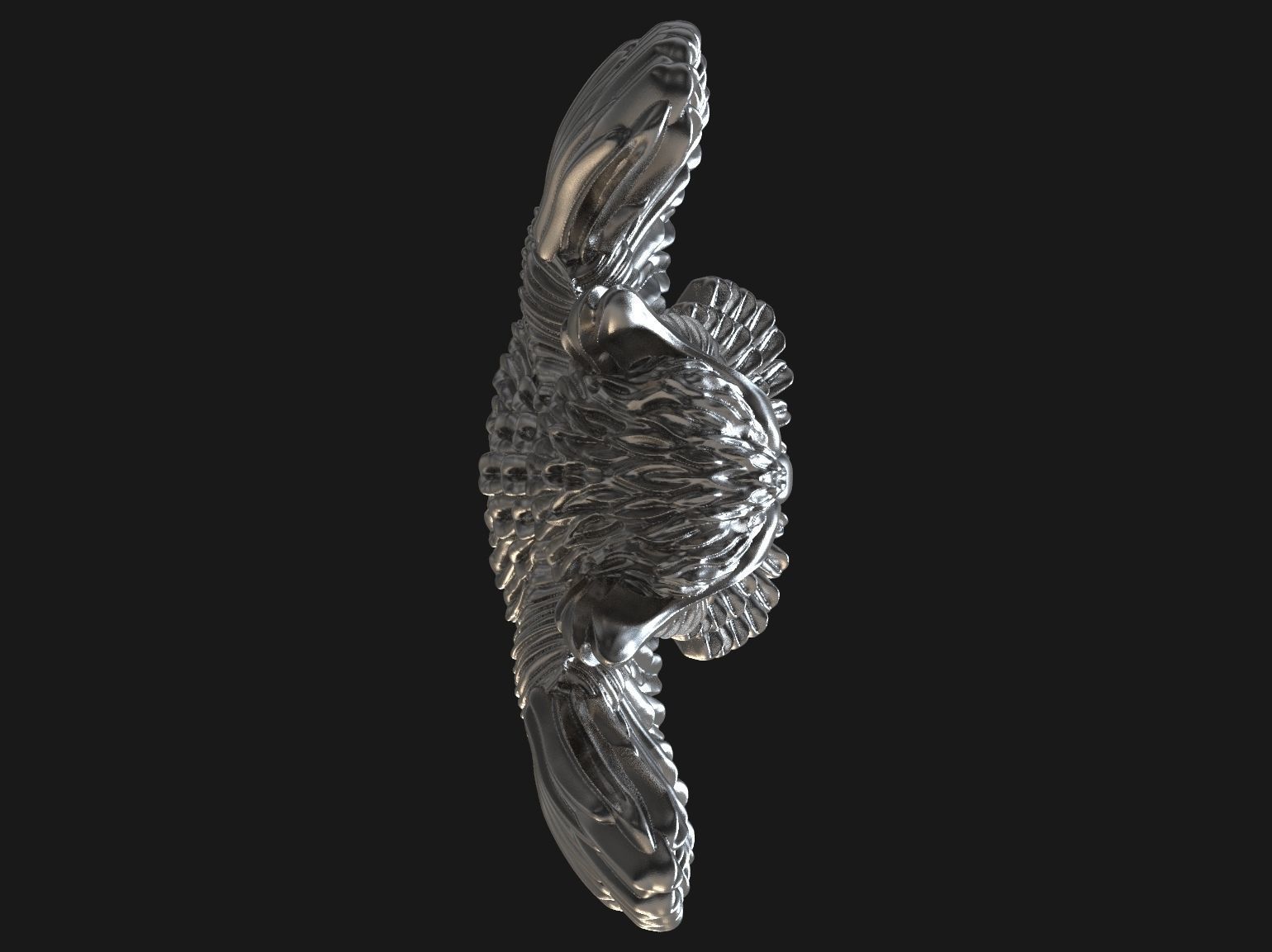 Owl pendant 3D print model 3D print model_24