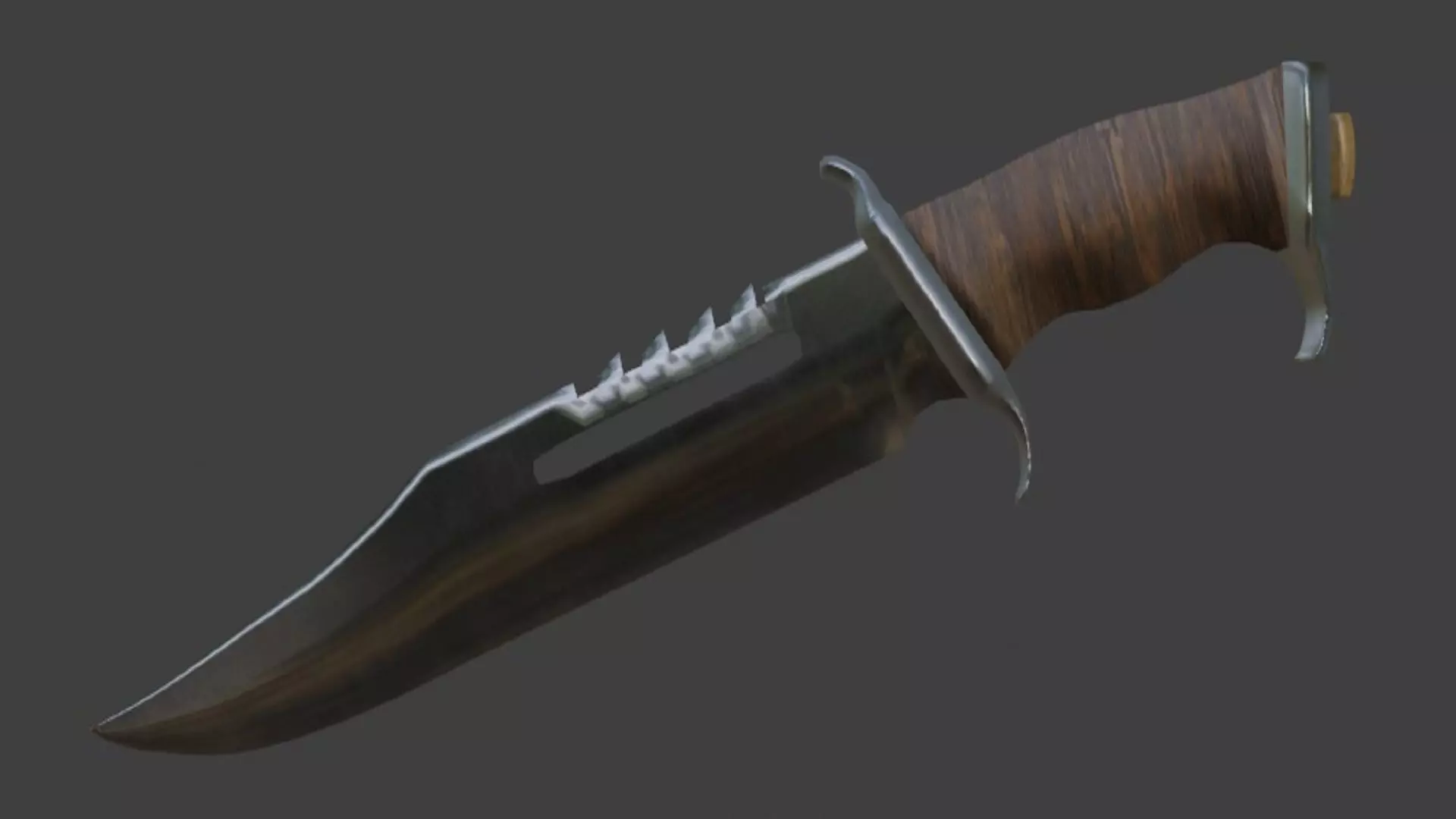 Bowie Knife 3D model_0