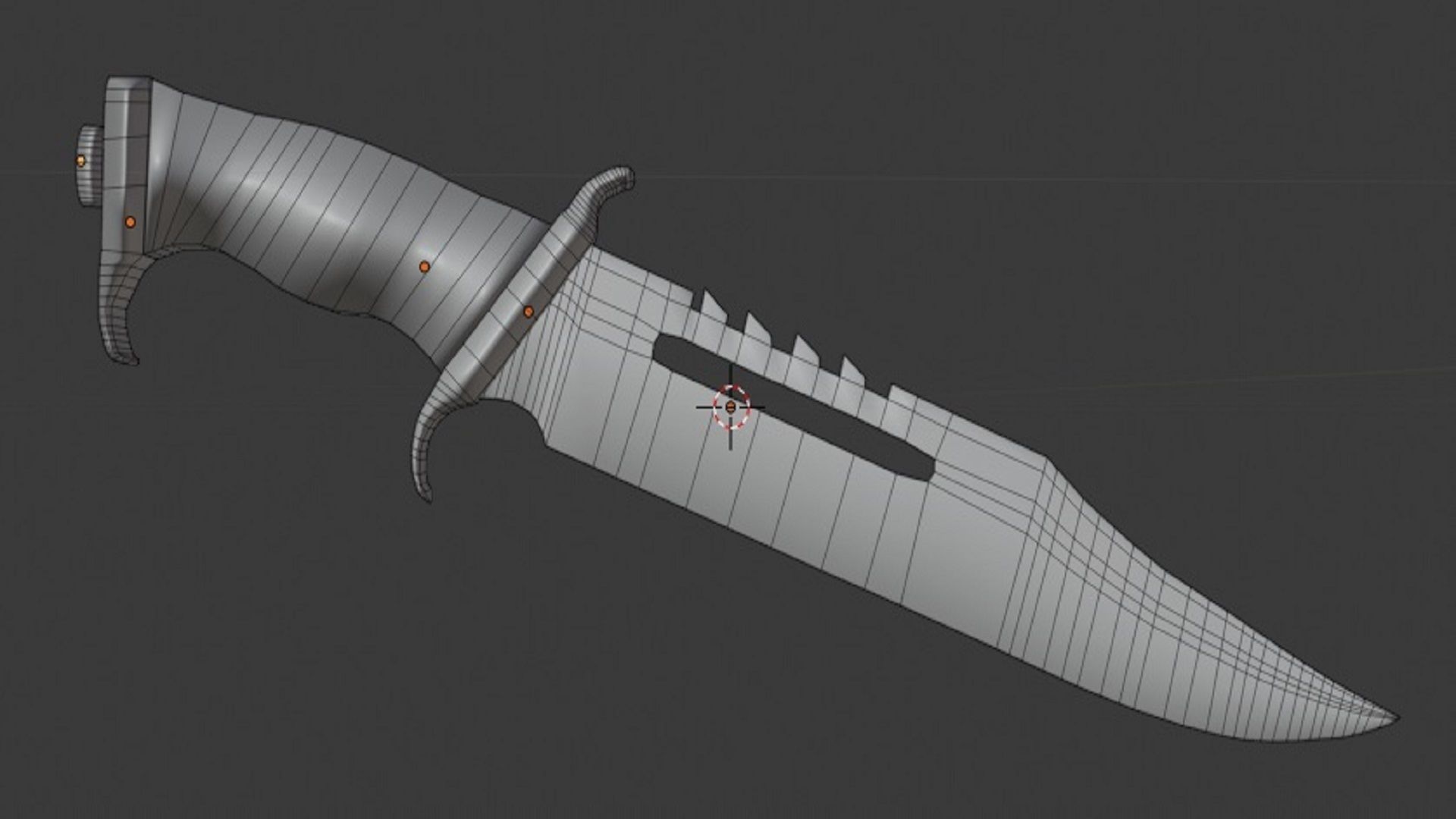 Bowie Knife 3D model_3
