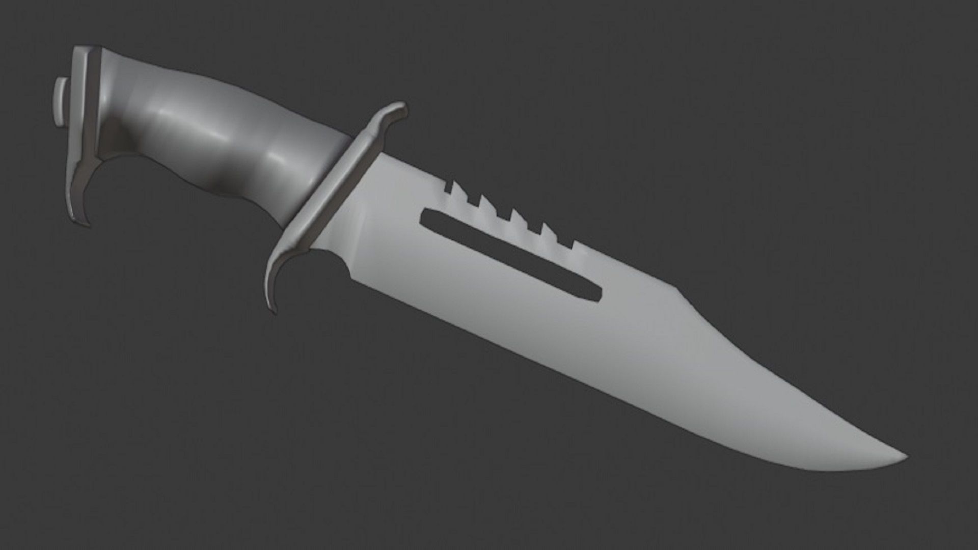 Bowie Knife 3D model_4